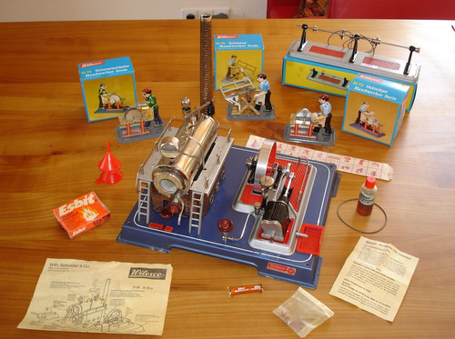 Vintage wilesco dampfmaschine - vintage,